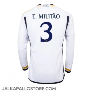 Real Madrid Eder Militao #3 Kotipaita 2023-24 Pitkähihainen